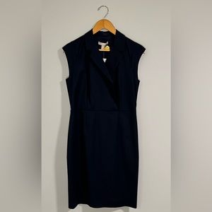 NWT BR navy collared sheath sz 10P